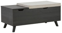Thumbnail for Yarlow - Dark Gray - Storage Bench Tony's Home Furnishings Furniture. Beds. Dressers. Sofas.