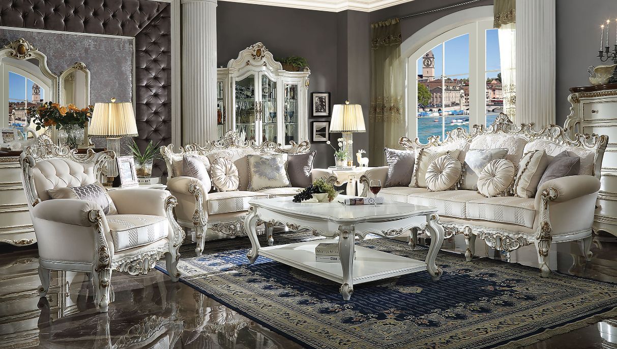 Picardy II - Sofa - Fabric & Antique Pearl - Tony's Home Furnishings