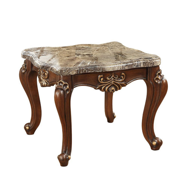 Shalisa - End Table - Marble & Walnut - Tony's Home Furnishings