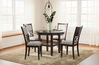 Thumbnail for Langwest - Brown - Dining Room Table Set (Set of 5) - Tony's Home Furnishings