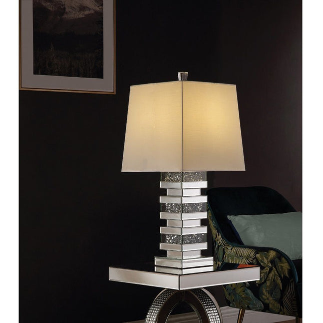 Noralie - Table Lamp - Pearl Silver - Glass - Tony's Home Furnishings