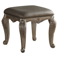 Thumbnail for Northville - Vanity Stool - PU & Antique Silver - Tony's Home Furnishings