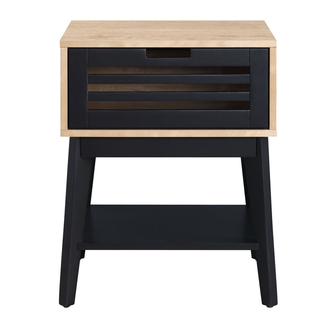 Gamaliel - End Table - Oak & Espresso Finish - Tony's Home Furnishings