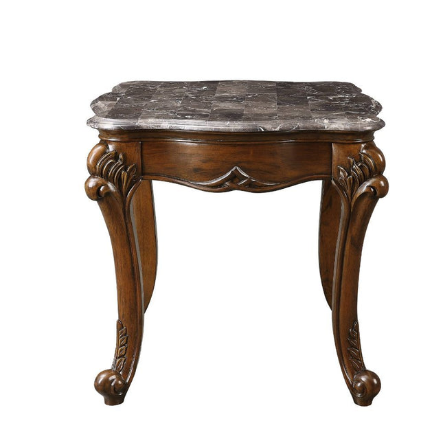 Miyeon - End Table - Marble & Cherry - Tony's Home Furnishings