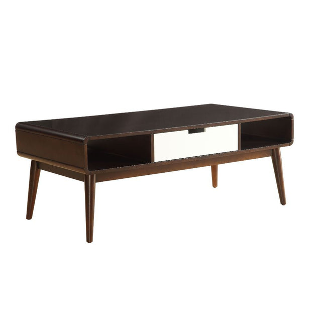 Christa - Coffee Table - Espresso & White - Tony's Home Furnishings