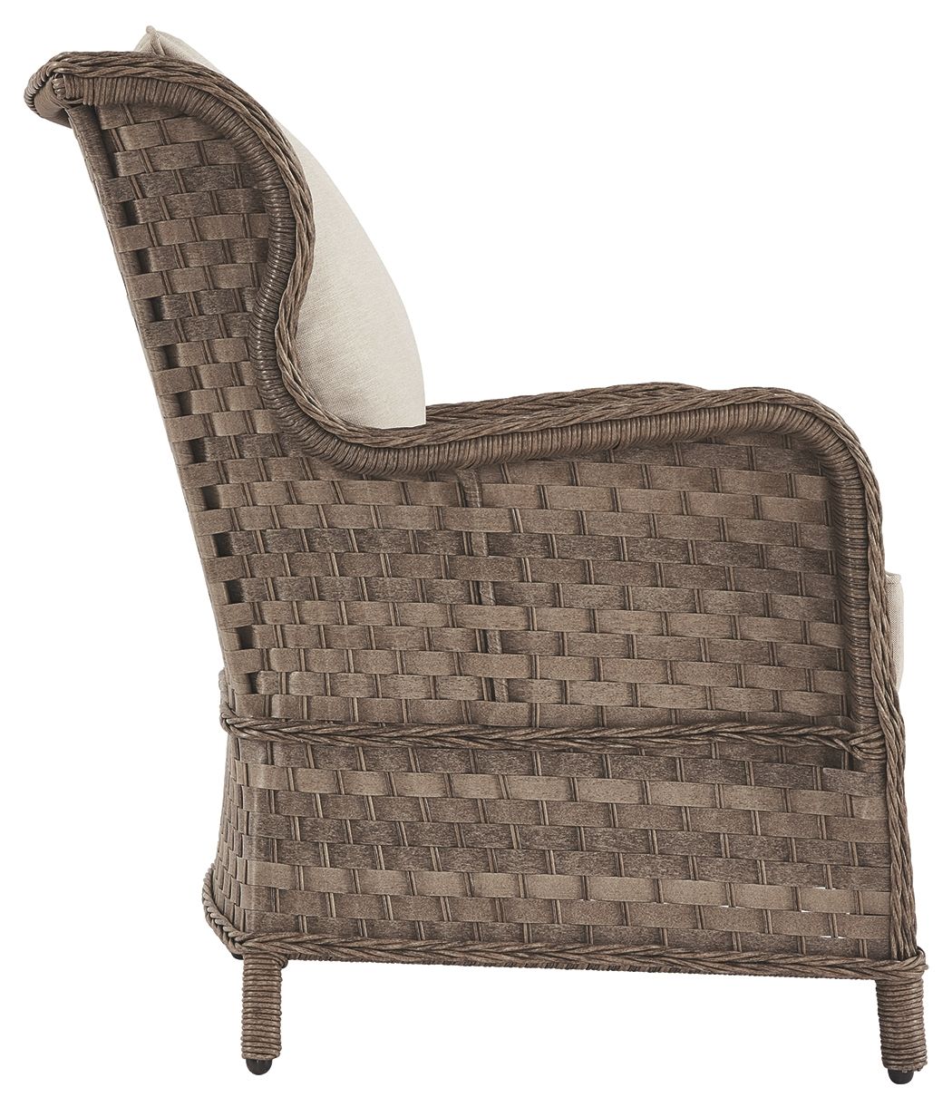 Clear Ridge - Light Brown - Lounge Chair W/Cushion (Set of 2) - Tony's Home Furnishings