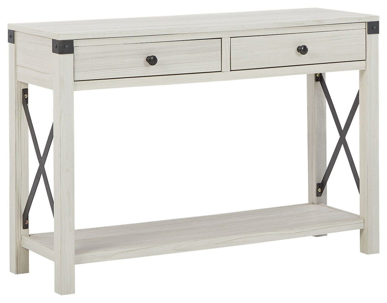 Bayflynn - Whitewash - Console Sofa Table With 2 Drawers Tony's Home Furnishings Furniture. Beds. Dressers. Sofas.