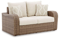 Thumbnail for Sandy Bloom - Beige - Loveseat W/Cushion Tony's Home Furnishings Furniture. Beds. Dressers. Sofas.