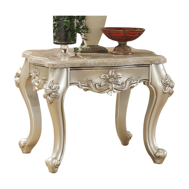 Bently - End Table - Marble & Champagne - Tony's Home Furnishings