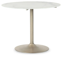Thumbnail for Barchoni - White - Round Dining Room Table Tony's Home Furnishings Furniture. Beds. Dressers. Sofas.