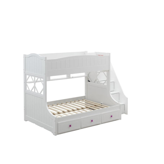 Meyer - Twin Over Full Bunk Bed - White - Tony's Home Furnishings