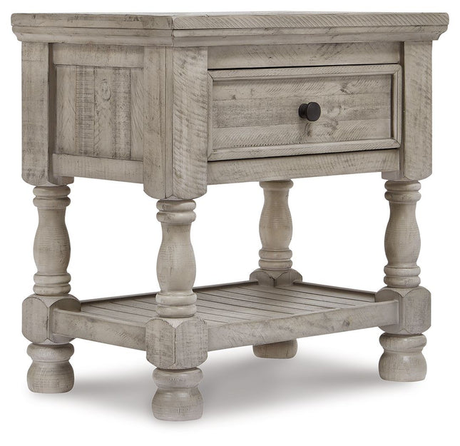 Harrastone - Gray - One Drawer Night Stand - Tony's Home Furnishings