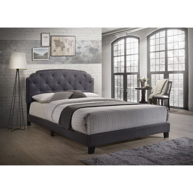 Tradilla - Queen Bed - Gray Fabric - Tony's Home Furnishings