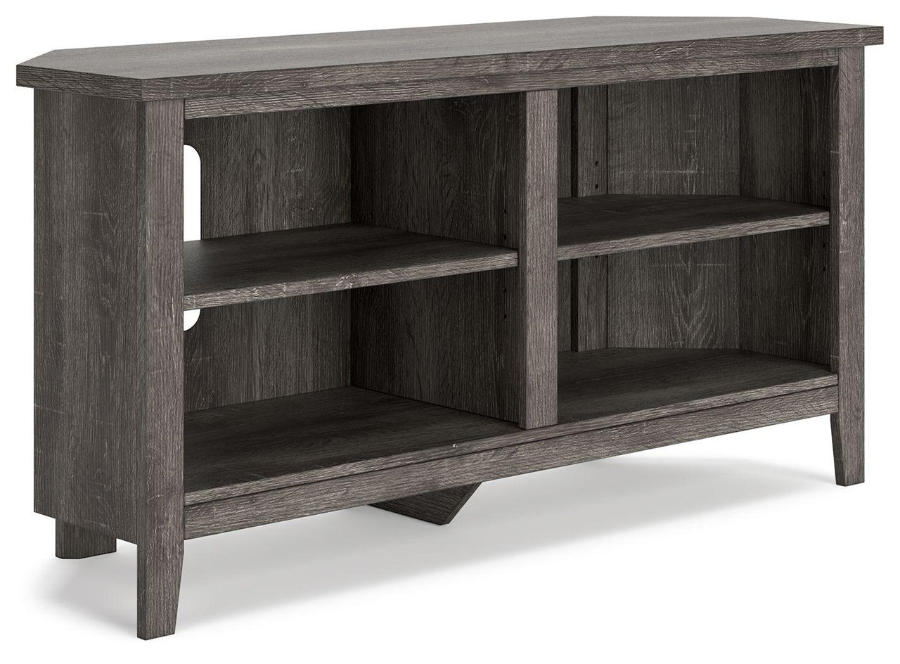 Arlenbry - Gray - Small Corner TV Stand Tony's Home Furnishings Furniture. Beds. Dressers. Sofas.