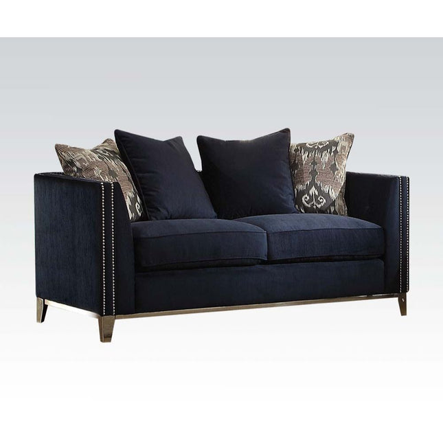 Phaedra - Loveseat - Blue Fabric - Tony's Home Furnishings