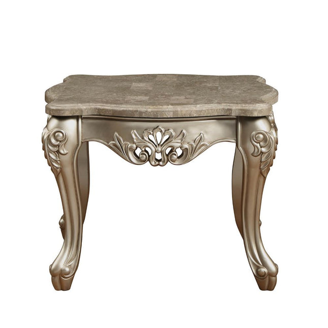 Ranita - End Table - Marble & Champagne - Tony's Home Furnishings