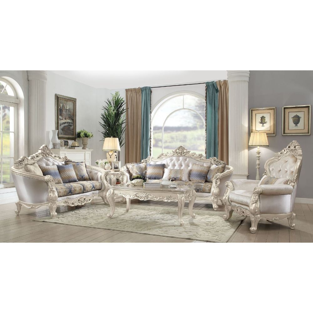 Gorsedd - Sofa - Fabric & Antique White - Tony's Home Furnishings