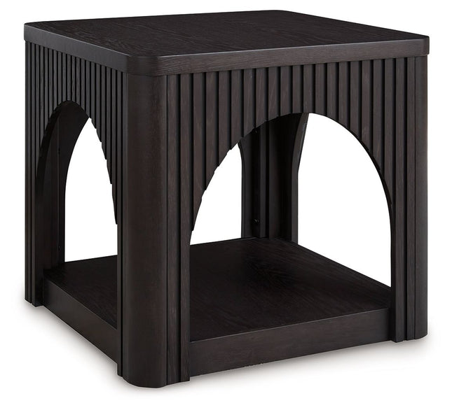 Yellink - Black - Square End Table - Tony's Home Furnishings