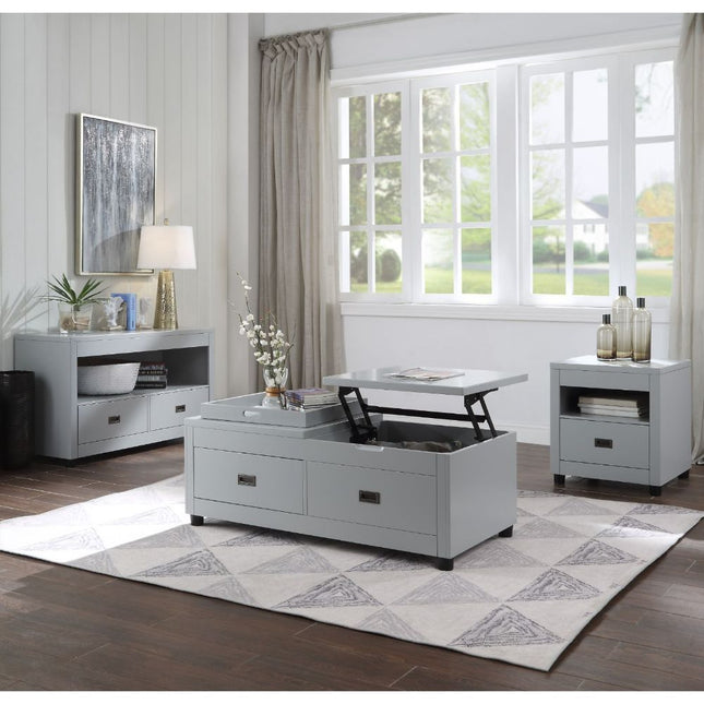 Eleanor - Coffee Table - Dove Gray - Tony's Home Furnishings