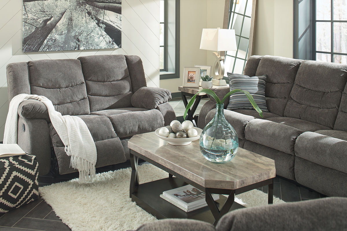 Tulen - Reclining Living Room Set Tony's Home Furnishings Furniture. Beds. Dressers. Sofas.