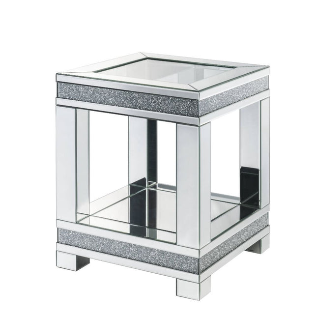 Noralie - End Table - Pearl Silver - Wood - 24" - Tony's Home Furnishings