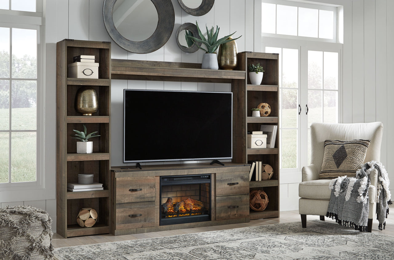 Trinell - 4-Piece Entertainment Center With 60" TV Stand - Tony's Home Furnishings
