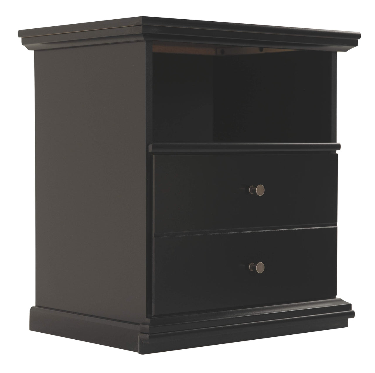 Maribel - Black - One Drawer Night Stand Tony's Home Furnishings Furniture. Beds. Dressers. Sofas.