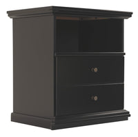 Thumbnail for Maribel - Black - One Drawer Night Stand Tony's Home Furnishings Furniture. Beds. Dressers. Sofas.