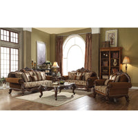 Jardena - Sofa - Fabric & Cherry Oak - Tony's Home Furnishings