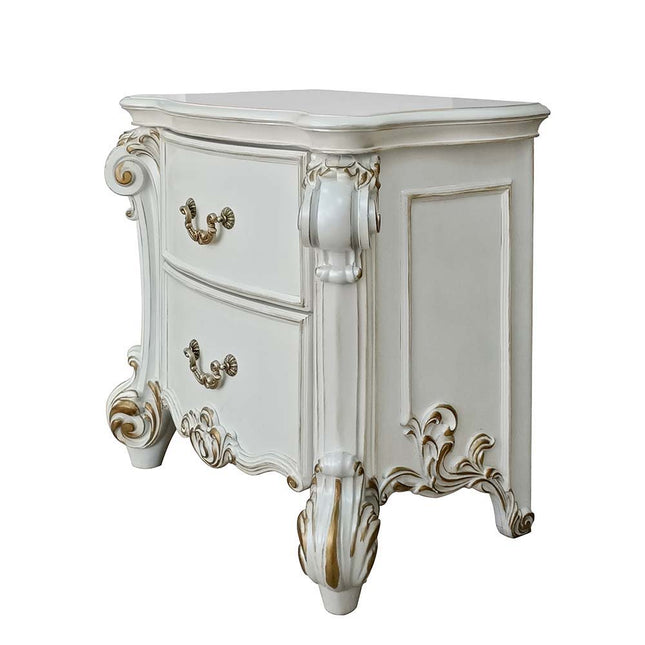 Vendom - Nightstand - Antique Pearl Finish - Tony's Home Furnishings