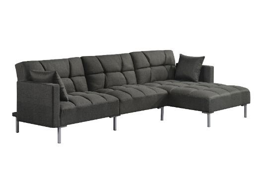 Duzzy - Sectional Sofa - Dark Gray Fabric - Tony's Home Furnishings