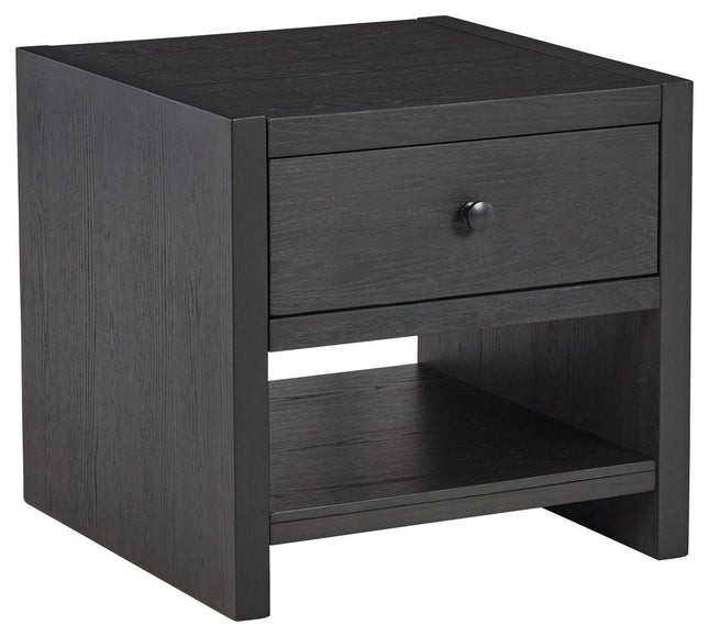 Foyland - Black - Square End Table Signature Design by Ashley® 