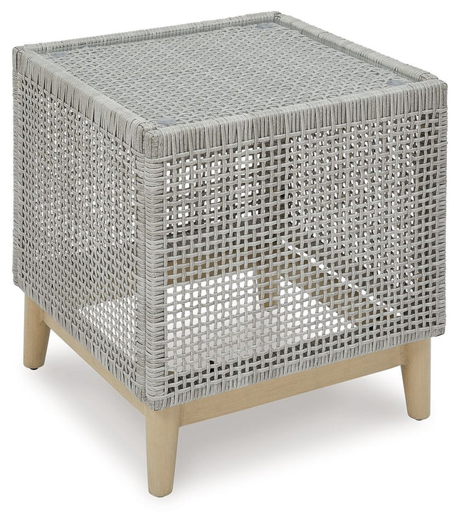 Seton Creek - Gray - Square End Table - Tony's Home Furnishings