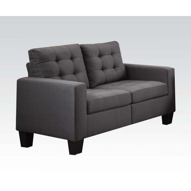 Earsom - Loveseat - Gray Linen - Tony's Home Furnishings