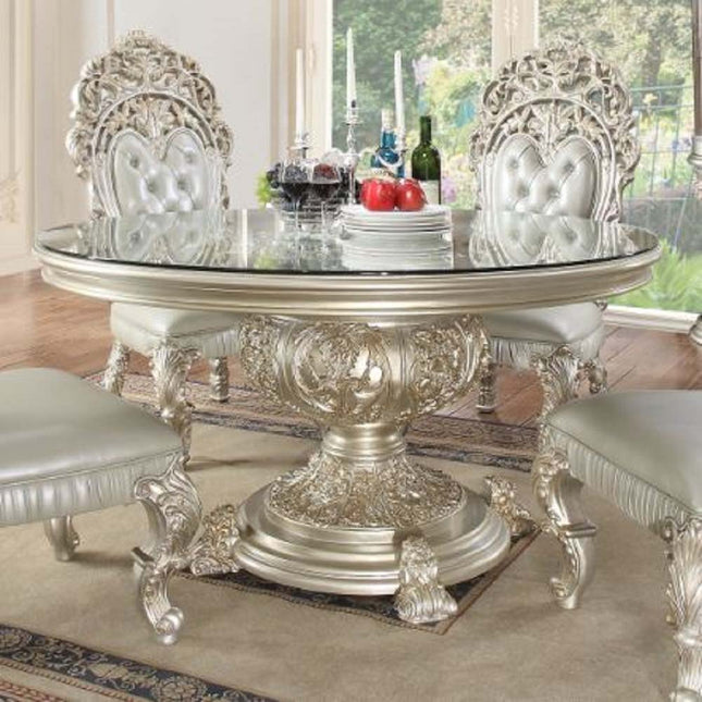 Sandoval - Dining Table - Champagne Finish - Tony's Home Furnishings