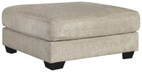 Thumbnail for Ardsley - Pewter - Oversized Accent Ottoman Tony's Home Furnishings Furniture. Beds. Dressers. Sofas.