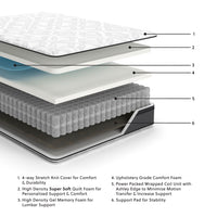 Thumbnail for 12 Inch Pocketed Hybrid - Mattress - Tony's Home Furnishings