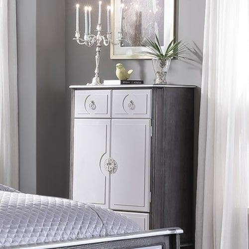 House - Beatrice Chest - Charcoal & Light Gray Finish - Tony's Home Furnishings