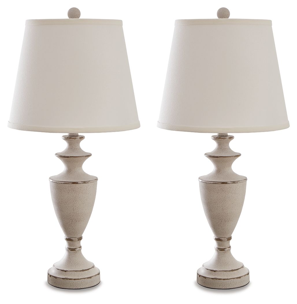 Dorcher - Antique Gray - Metal Table Lamp (Set of 2) Tony's Home Furnishings Furniture. Beds. Dressers. Sofas.
