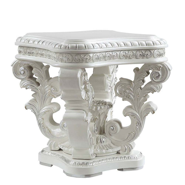 Vanaheim - End Table - Antique White Finish - Tony's Home Furnishings