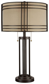 Thumbnail for Hanswell - Dark Brown - Metal Table Lamp Tony's Home Furnishings Furniture. Beds. Dressers. Sofas.