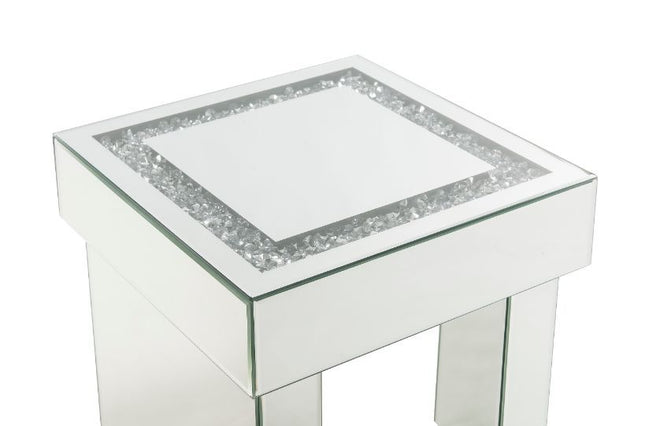 Noralie - End Table - Mirrored & Faux Diamonds - Wood - Tony's Home Furnishings