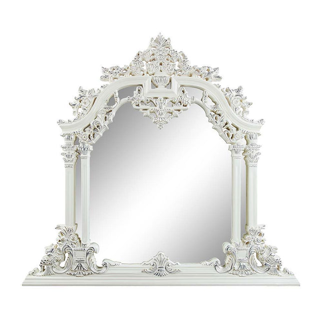 Vanaheim - Mirror - Antique White Finish - 54" - Tony's Home Furnishings