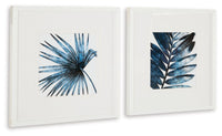 Thumbnail for Breelen - Blue / White - Wall Art Set (Set of 2) Tony's Home Furnishings Furniture. Beds. Dressers. Sofas.