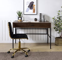 Thumbnail for Verster - Desk - Oak & Black Finish - Tony's Home Furnishings