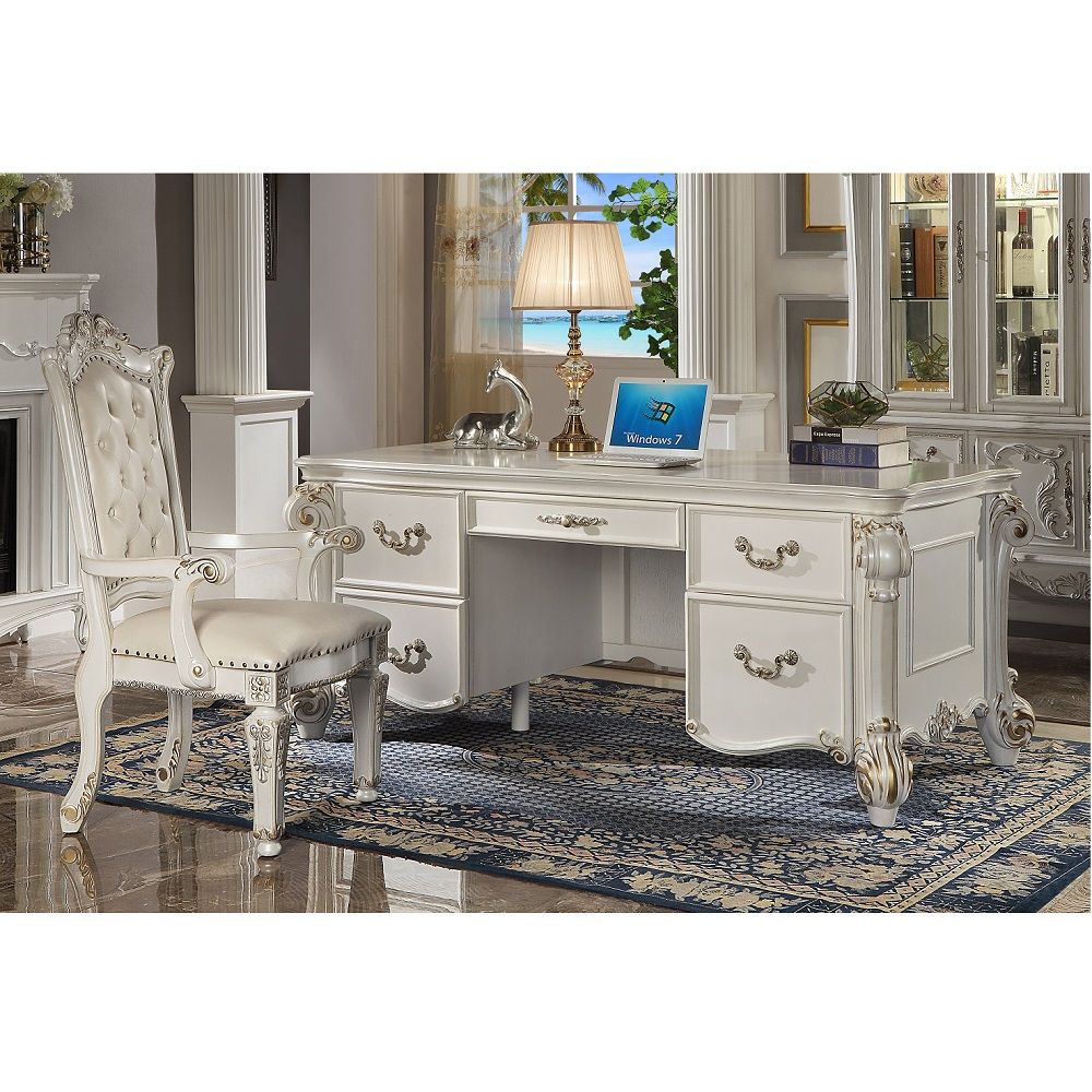 Vendome - Executive Office Chair - White - Tony's Home Furnishings