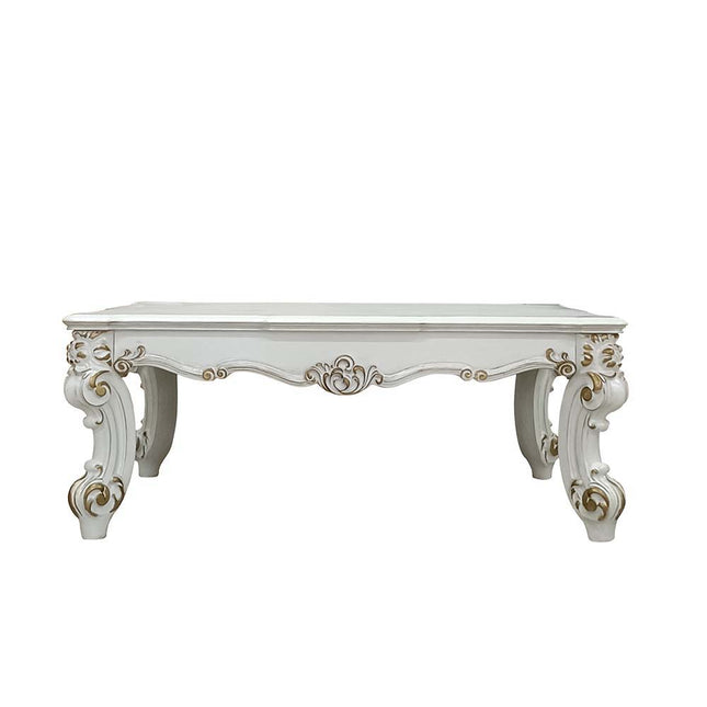 Vendom II - Coffee Table - Antique Pearl Finish - Tony's Home Furnishings