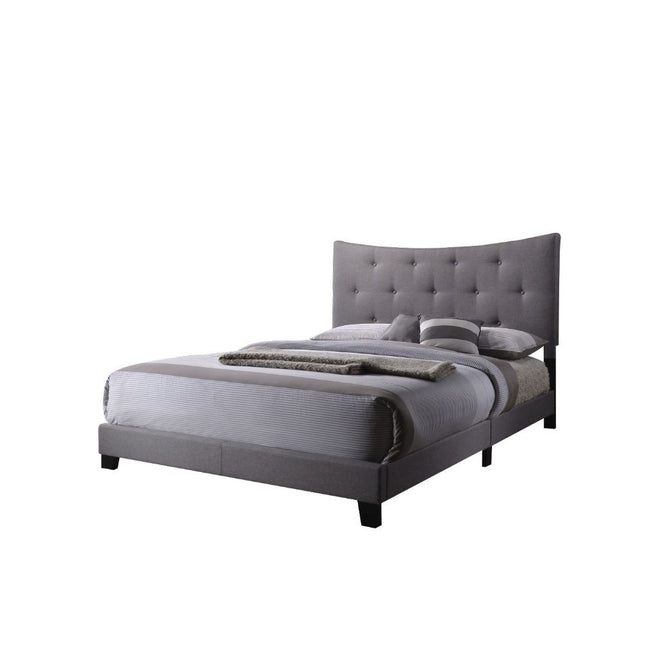 Venacha - Queen Bed - Gray Fabric - Tony's Home Furnishings