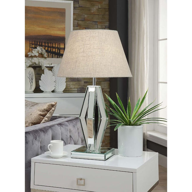 Britt - Table Lamp - Mirrored & Chrome - Tony's Home Furnishings