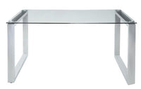 Thumbnail for Abraham - Dining Table - Clear Glass & Chrome Finish - Tony's Home Furnishings
